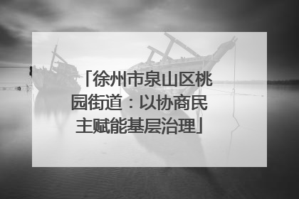 徐州市泉山区桃园街道：以协商民主赋能基层治理