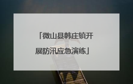 微山县韩庄镇开展防汛应急演练