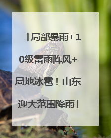 局部暴雨+10级雷雨阵风+局地冰雹！山东迎大范围降雨