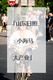 山东日照：小海马 大产业