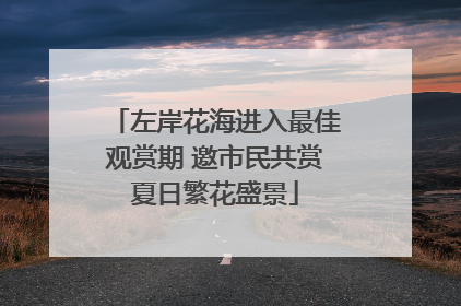 左岸花海进入最佳观赏期 邀市民共赏夏日繁花盛景