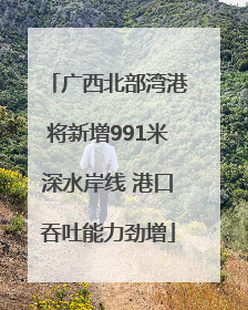广西北部湾港将新增991米深水岸线 港口吞吐能力劲增
