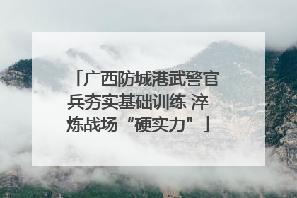 广西防城港武警官兵夯实基础训练 淬炼战场“硬实力”