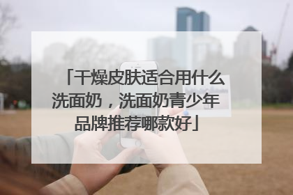 干燥皮肤适合用什么洗面奶，洗面奶青少年品牌推荐哪款好