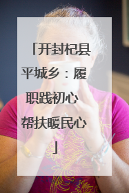 开封杞县平城乡：履职践初心 帮扶暖民心