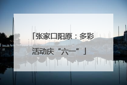 张家口阳原：多彩活动庆“六一”