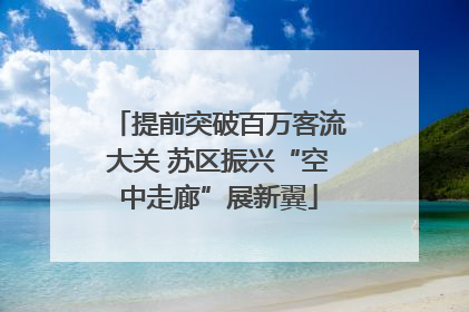 提前突破百万客流大关 苏区振兴“空中走廊”展新翼