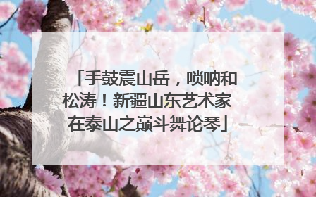 手鼓震山岳，唢呐和松涛！新疆山东艺术家在泰山之巅斗舞论琴