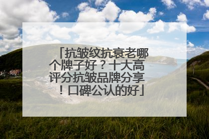 抗皱纹抗衰老哪个牌子好？十大高评分抗皱品牌分享！口碑公认的好
