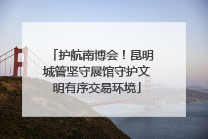 护航南博会！昆明城管坚守展馆守护文明有序交易环境