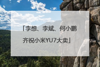李想、李斌、何小鹏齐祝小米YU7大卖
