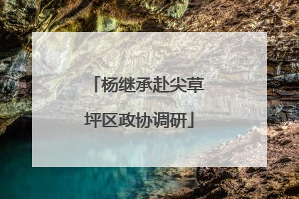 杨继承赴尖草坪区政协调研