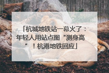 杭城地铁站一幕火了：年轻人用站点图“测身高”！杭港地铁回应