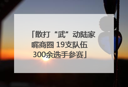 散打“武”动陆家嘴商圈 19支队伍300余选手参赛