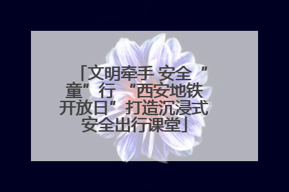 文明牵手 安全“童”行 “西安地铁开放日”打造沉浸式安全出行课堂