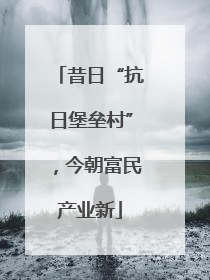 昔日“抗日堡垒村”，今朝富民产业新