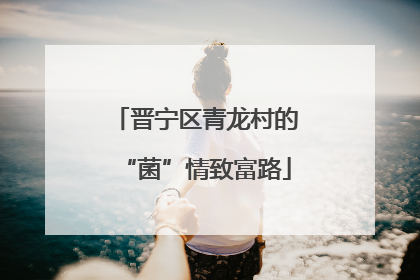 晋宁区青龙村的“菌”情致富路