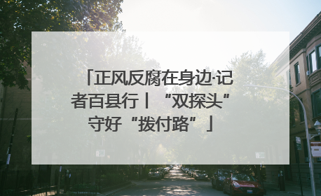 正风反腐在身边·记者百县行丨“双探头”守好“拨付路”