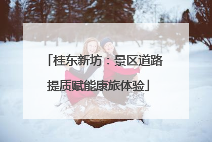 桂东新坊：景区道路提质赋能康旅体验
