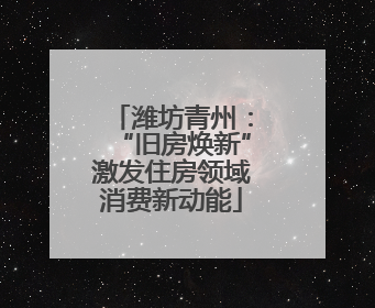 潍坊青州：“旧房焕新”激发住房领域消费新动能