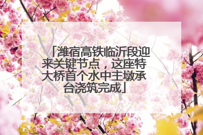 潍宿高铁临沂段迎来关键节点，这座特大桥首个水中主墩承台浇筑完成