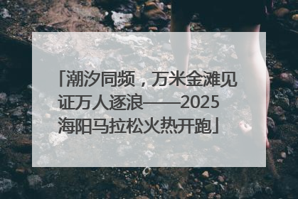 潮汐同频，万米金滩见证万人逐浪——2025海阳马拉松火热开跑
