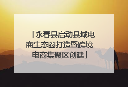 永春县启动县域电商生态圈打造暨跨境电商集聚区创建