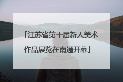 江苏省第十届新人美术作品展览在南通开幕