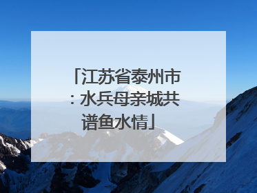 江苏省泰州市：水兵母亲城共谱鱼水情