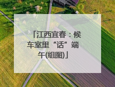 江西宜春：候车室里“话”端午(组图)