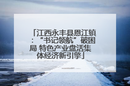 江西永丰县恩江镇：“书记领航”破困局 特色产业盘活集体经济新引擎
