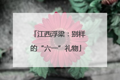 江西浮梁：别样的“六一”礼物