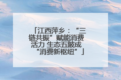 江西萍乡：“三链共振”赋能消费活力 生态五陂成“消费新枢纽”