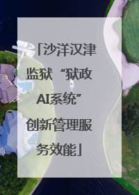 沙洋汉津监狱“狱政AI系统”创新管理服务效能