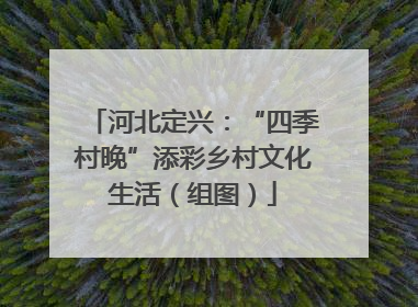 河北定兴：“四季村晚”添彩乡村文化生活（组图）