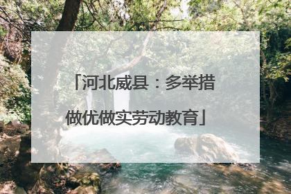 河北威县：多举措做优做实劳动教育