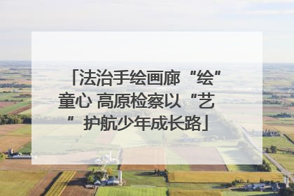 法治手绘画廊“绘”童心 高原检察以“艺”护航少年成长路