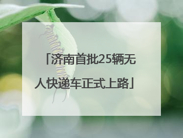 济南首批25辆无人快递车正式上路