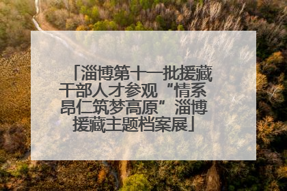 淄博第十一批援藏干部人才参观“情系昂仁筑梦高原”淄博援藏主题档案展