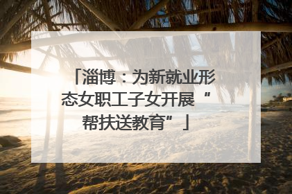淄博：为新就业形态女职工子女开展“帮扶送教育”
