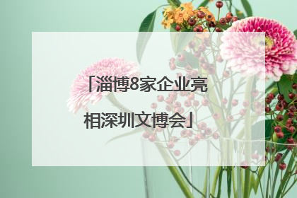 淄博8家企业亮相深圳文博会
