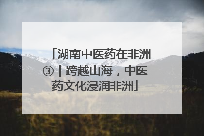 湖南中医药在非洲③｜跨越山海，中医药文化浸润非洲