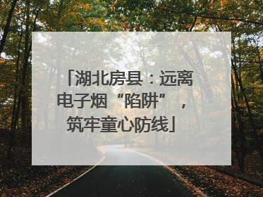 湖北房县：远离电子烟“陷阱”，筑牢童心防线