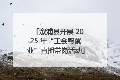 溆浦县开展 2025 年“工会帮就业”直播带岗活动