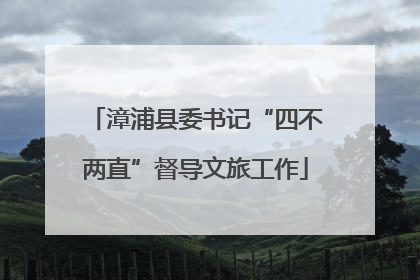 漳浦县委书记“四不两直”督导文旅工作