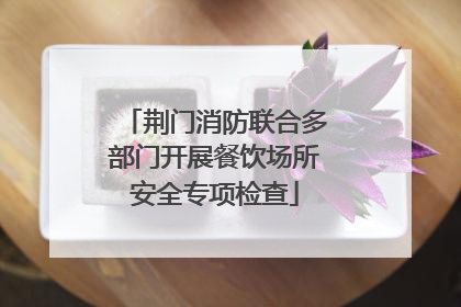 荆门消防联合多部门开展餐饮场所安全专项检查