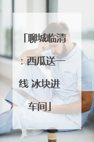 聊城临清：西瓜送一线 冰块进车间