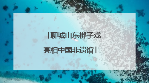 聊城山东梆子戏亮相中国非遗馆