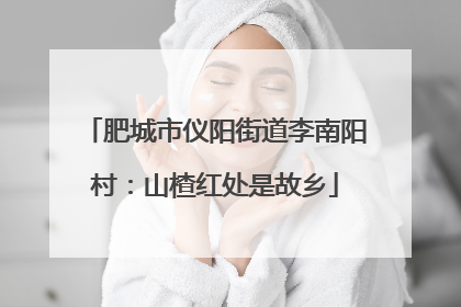 肥城市仪阳街道李南阳村：山楂红处是故乡