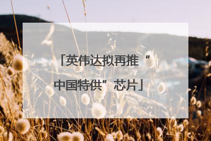 英伟达拟再推“中国特供”芯片